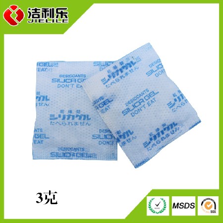 厂家直供3克环保硅胶干燥剂各种包材防潮剂无纺布小包装防潮珠