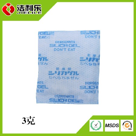 厂家直供3克环保硅胶干燥剂各种包材防潮剂无纺布小包装防潮珠