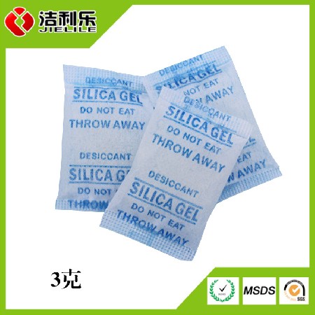 厂家直供3克环保硅胶干燥剂各种包材防潮剂爱华纸小包装防潮珠
