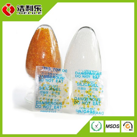 洁利乐 厂家直供3g橙色硅胶 无钴变色硅胶干燥剂 变色防潮珠